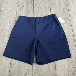 NWT Womens Lands End Navy Blue Shorts